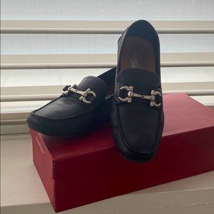 Salvatore Ferragamo Black Loafers